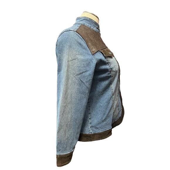 DG2 by Diane Gilman 1X Western Denim Jean Jacket - Picture 4 of 11